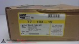 APOLLO 77-103-19, BRONZE FULL PORT BALL VALVE, 1/2