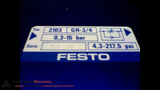 FESTO 2103 GR-3/4 FHYDRAULIC INLINE FLOW CONTROL VALVE 0,3-15 BAR