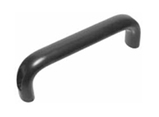 TE-CO 71186 Top Mounted Black Extruded Aluminum Powder Coated Pull Handle 26mm Profile with 196mm Mounting Centers