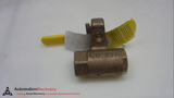 APOLLO 75-103-41, TWO-WAY BRONZE BALL VALVE, 1/2