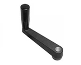 TE-CO 70915 100mm aluminum crank handle with .500 square bore with phenolic revolving handle