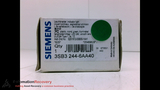 SIEMENS 3SB3 244-6AA40 PILOT LIGHT GREEN