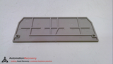 WEIDMULLER ZAP/TW 10/16, END PARTITION PLATE, 1749580000