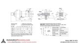 DESTACO K400-15-6-A PNEUMATIC POWER CYLINDERS, MALE THREAD, W/ SENSORS