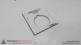 117PB-2 PLASTIC EMERGENCY STOP COVER PLATE