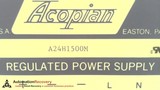 ACOPIAN A24H1500M-, POWER SUPPLY REGULATED 24VDC