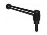 TE-CO 70517 Clamp Lever Size 2 Zinc Ball Style with Steel Stud Insert 5/16-18 x 1.57, Screw and Spring