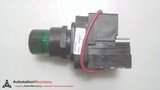 ALLEN BRADLEY 800HC-QRTH2GAY SERIES I, 30MM PILOT LIGHT 800H PB 800HC-QRTH2GAY Series I