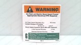 BRADY 110174 - PACK OF 25, ARC FLASH WARNING LABEL 3.5