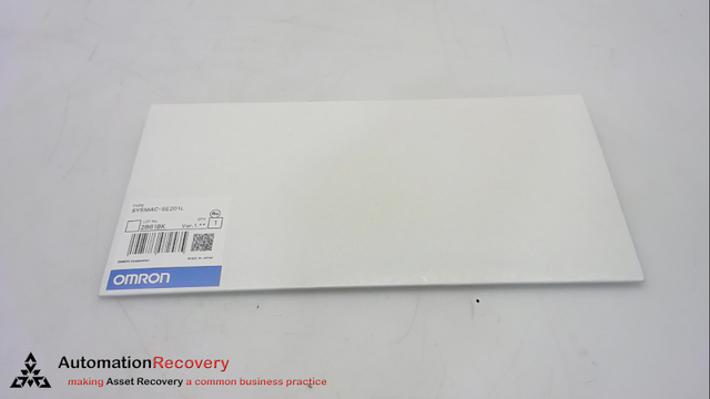 【新品未開封】SYSMAC-SE201L オムロン　Sysmac Studio OMRON SYSMAC-SE201L, SYSMAC STUDIO LICENSE ONLY - Automation Recovery