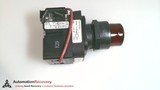 ALLEN BRADLEY 800HC-QRTH2R SERIES G, 30 MM PUSH BUTTON RED PILOT LIGHT