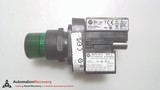 ALLEN BRADLEY 800HC-QRTH2GAY SERIES I, 30MM PILOT LIGHT 800H PB 800HC-QRTH2GAY Series I