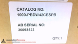 ALLEN BRADLEY 1000-PBDW42CESPB SER A, CONTROL PANEL, 24V AC/DC