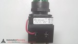 ALLEN BRADLEY 800HC-QRTH2GAY SERIES I, 30MM PILOT LIGHT 800H PB 800HC-QRTH2GAY Series I