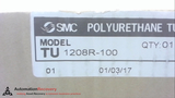 SMC TU1208R-100, POLYURETHANE TUBING, RED, 100 M, 12 MM OD