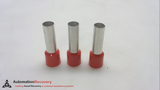 THOMAS AND BETTS F2052  COVERED FERRULE, RED