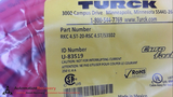 TURCK RKC 4.5T-20-RSC 4.5T/S3102 CORDSET, STRAIGHT, MALE/FEMALE, M12,