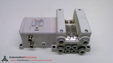 SMC VV5QC21-02C8SDTAN0, VALVE MANIFOLD, 5 PORT, 24VDC, 2 STATION