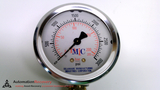 DMIC C25SGSB13N, PRESSURE GAUGE, 0-3000PSI, 0-200 BAR, 1/4