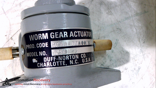 Duff-Norton Machine Screw Actuator, 2000 lb, 6 In TVL M2501-6 Duff-Norton Machine Screw Actuator, 2000 lb, 6 In TVL M2501-6