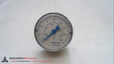 FESTO 356759, SERIES B8, PRESSURE GAUGE, 0-220 PSI, 0-16 BAR