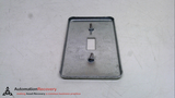 APPLETON FSK-1TS, TOGGLE SWITCH COVER, 1 GANG, STEEL