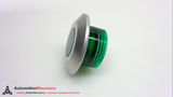 ALLEN BRADLEY 800T-N159G, PUSH-PULL ILLUMINATED CAP, 30MM, GREEN