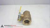 APOLLO 75-107-01, BRONZE BALL VALVE, 1-1/2 INCH