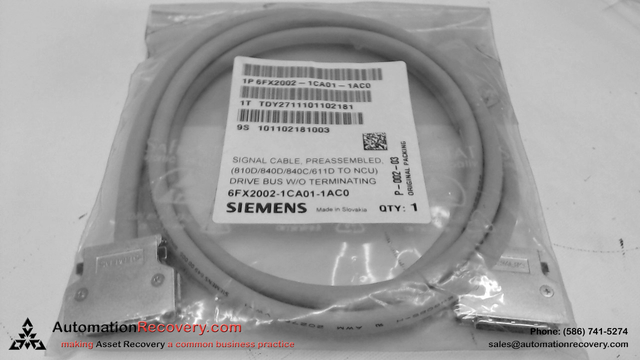 SIEMENS 6FX2002-1CA01-1AC0 DRIVE BUS CABLE 2 TIER 2 METER