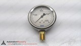 WIKA 9692007, INDUSTRIAL PRESSURE GAUGE, 0-60 PSI