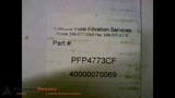 ALLSTATE TOTAL FILTRATION SERVICES  PFP4773CF PNUEMATIC FILTER