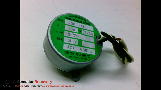日経225com-付属品 CKD CONTROLS LIMITED J202-749 SYNCHRONOUS MOTOR 100V 50/60HZ