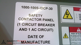 ALLEN BRADLEY 1000-100S-IDCP-30, SAFETY CONTACTOR CONTROL PANEL